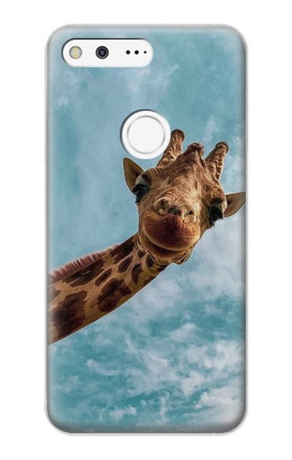 S3680 Girafe de sourire mignon Etui Coque Housse pour Google Pixel XL