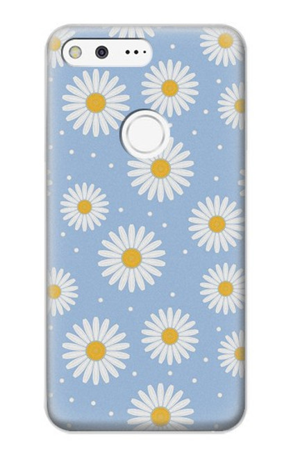 S3681 Motif de fleurs de marguerite Etui Coque Housse pour Google Pixel XL