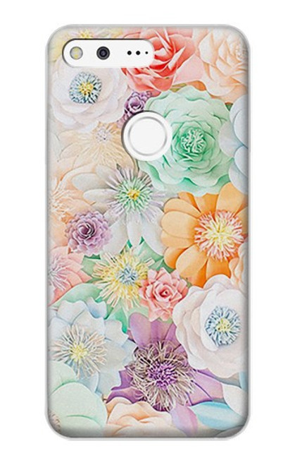 S3705 Fleur florale pastel Etui Coque Housse pour Google Pixel XL