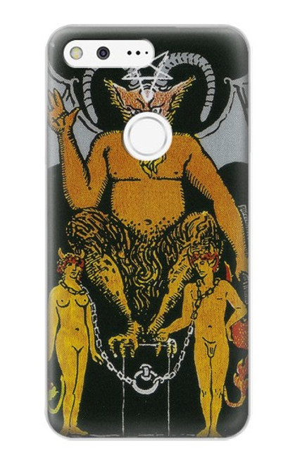 S3740 Carte de tarot le diable Etui Coque Housse pour Google Pixel XL