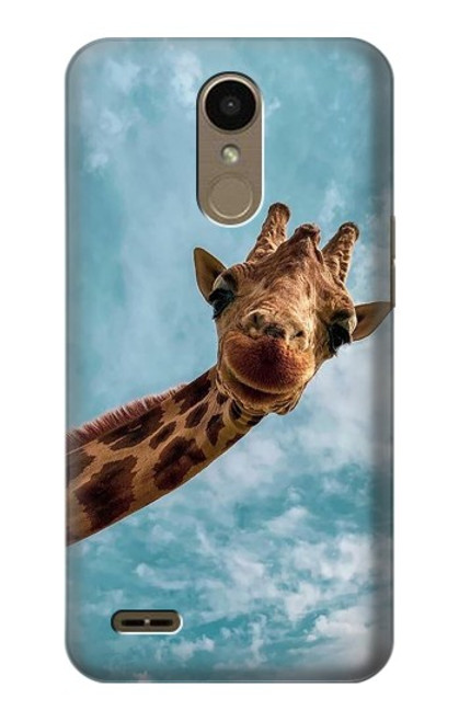 S3680 Girafe de sourire mignon Etui Coque Housse pour LG K10 (2018), LG K30