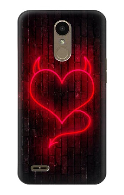 S3682 Cœur du diable Etui Coque Housse pour LG K10 (2018), LG K30