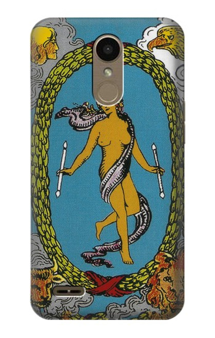 S3746 Carte de tarot le monde Etui Coque Housse pour LG K10 (2018), LG K30