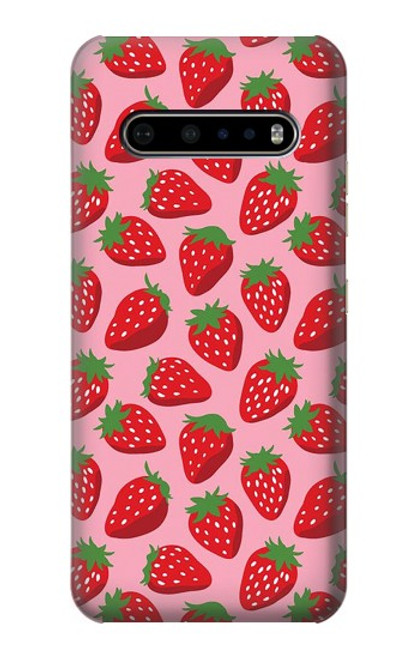 S3719 Modèle de fraise Etui Coque Housse pour LG V60 ThinQ 5G