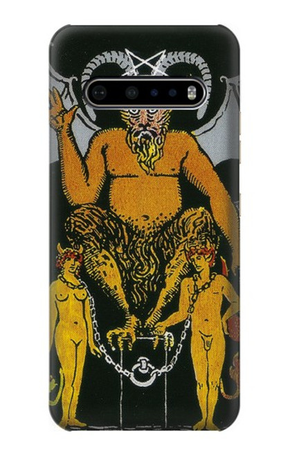 S3740 Carte de tarot le diable Etui Coque Housse pour LG V60 ThinQ 5G