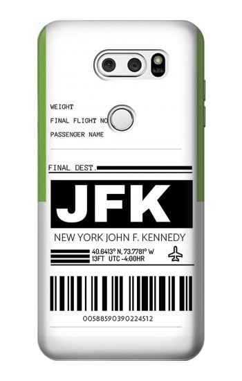 S3664 Étiquette de bagages de voyage aérien Etui Coque Housse pour LG V30, LG V30 Plus, LG V30S ThinQ, LG V35, LG V35 ThinQ