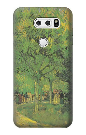 S3748 Van Gogh une ruelle dans un jardin public Etui Coque Housse pour LG V30, LG V30 Plus, LG V30S ThinQ, LG V35, LG V35 ThinQ