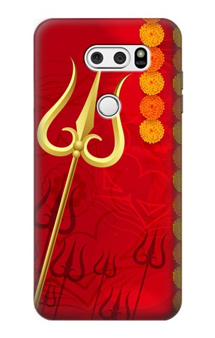 S3788 Shiv Trishul Etui Coque Housse pour LG V30, LG V30 Plus, LG V30S ThinQ, LG V35, LG V35 ThinQ