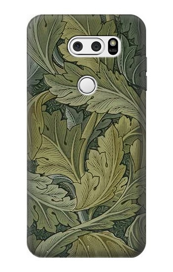 S3790 William Morris Acanthus Leaves Etui Coque Housse pour LG V30, LG V30 Plus, LG V30S ThinQ, LG V35, LG V35 ThinQ