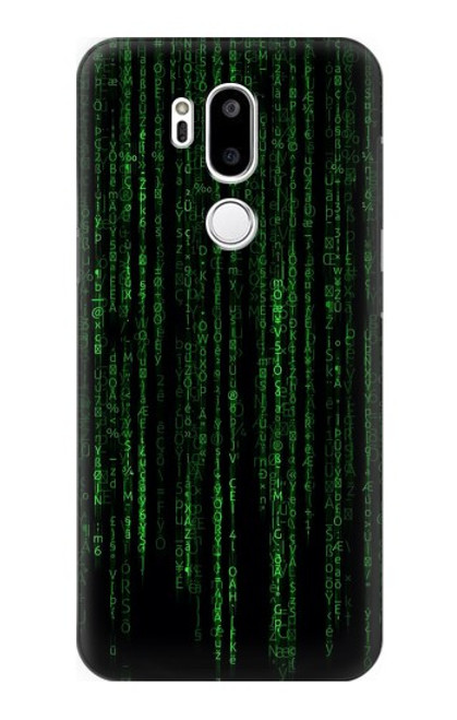 S3668 Code binaire Etui Coque Housse pour LG G7 ThinQ