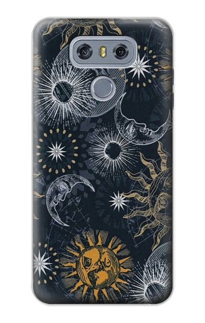 S3702 Lune et soleil Etui Coque Housse pour LG G6