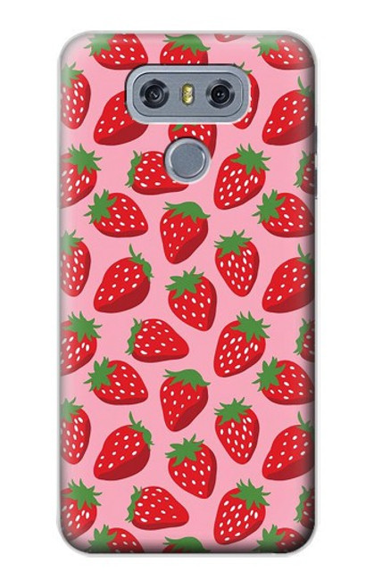 S3719 Modèle de fraise Etui Coque Housse pour LG G6