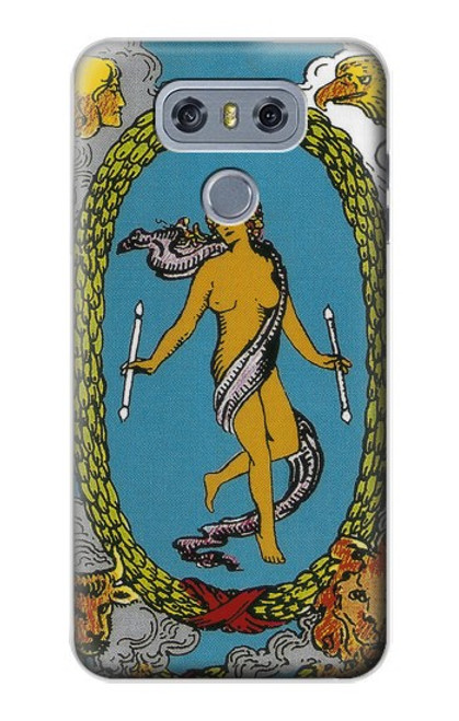 S3746 Carte de tarot le monde Etui Coque Housse pour LG G6