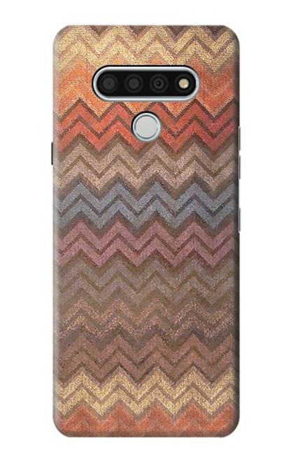 S3752 Motif de tissu en zigzag imprimé graphique Etui Coque Housse pour LG Stylo 6