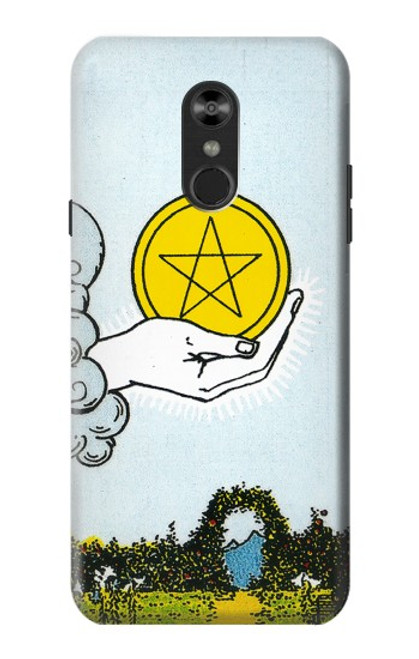 S3722 Carte de tarot Pièces de l'As des Pentacles Etui Coque Housse pour LG Q Stylo 4, LG Q Stylus