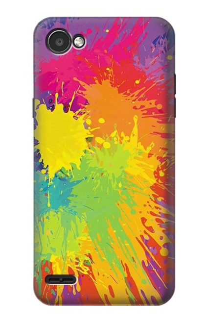 S3675 Tâche de couleur Etui Coque Housse pour LG Q6