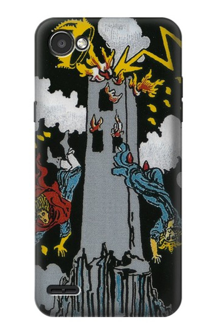 S3745 Carte de tarot la tour Etui Coque Housse pour LG Q6