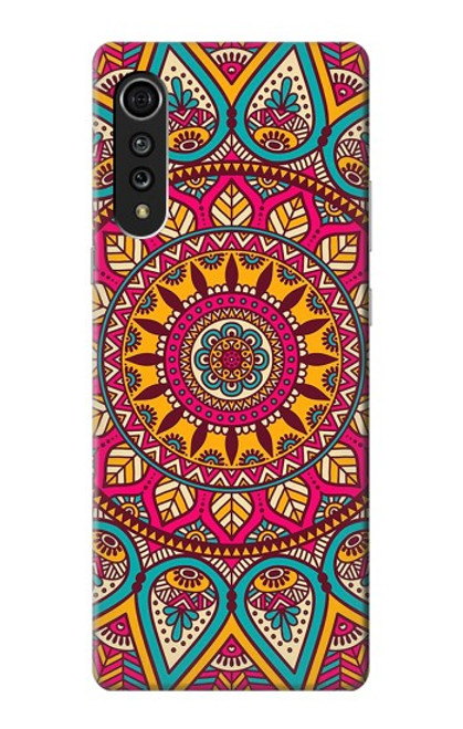 S3694 Modèle d'art hippie Etui Coque Housse pour LG Velvet