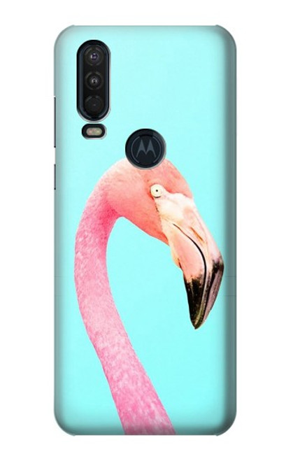 S3708 Flamant rose Etui Coque Housse pour Motorola One Action (Moto P40 Power)