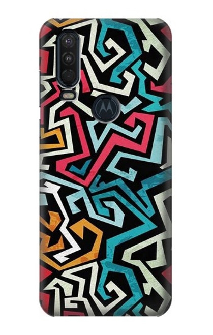 S3712 Motif Pop Art Etui Coque Housse pour Motorola One Action (Moto P40 Power)