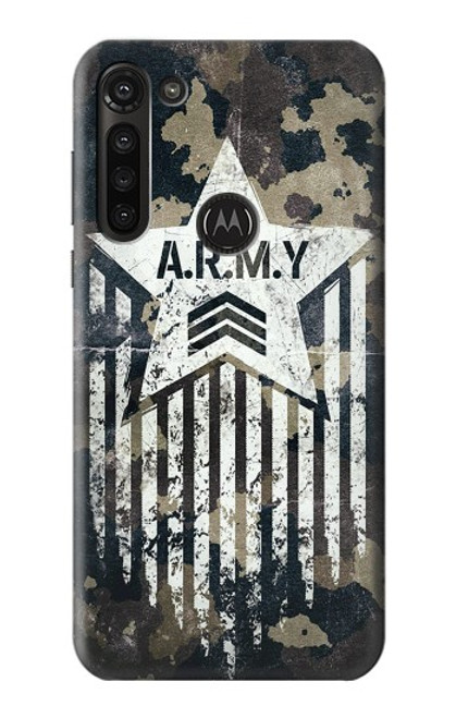 S3666 Camouflage de l'armée Etui Coque Housse pour Motorola Moto G8 Power