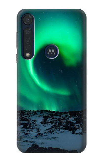 S3667 Aurora Northern Light Etui Coque Housse pour Motorola Moto G8 Plus