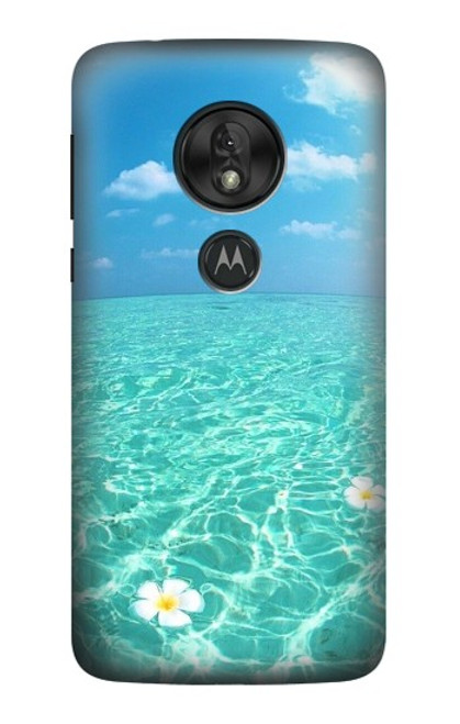 S3720 Summer Ocean Beach Etui Coque Housse pour Motorola Moto G7 Play