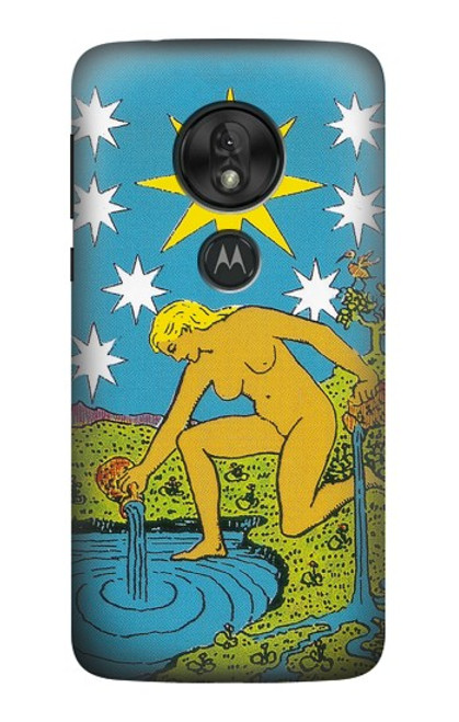 S3744 Carte de tarot l'étoile Etui Coque Housse pour Motorola Moto G7 Play