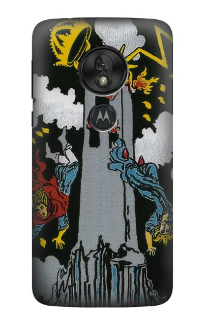 S3745 Carte de tarot la tour Etui Coque Housse pour Motorola Moto G7 Play