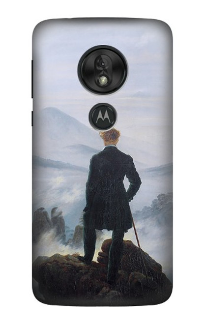 S3789 Wanderer above the Sea of Fog Etui Coque Housse pour Motorola Moto G7 Play