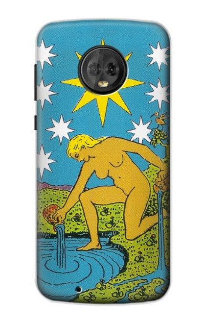 S3744 Carte de tarot l'étoile Etui Coque Housse pour Motorola Moto G6