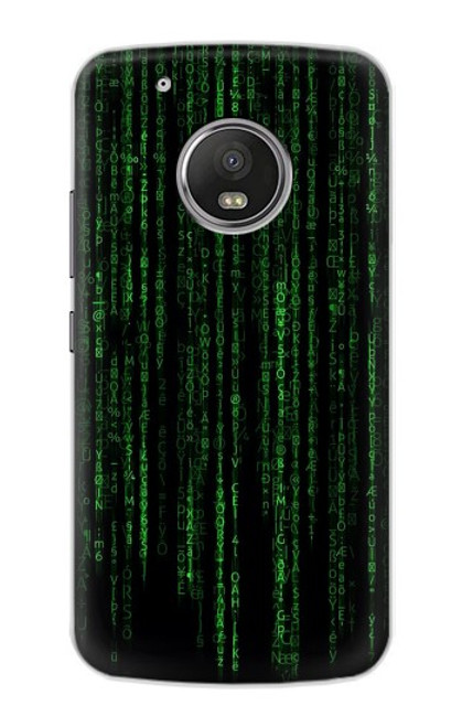 S3668 Code binaire Etui Coque Housse pour Motorola Moto G5 Plus