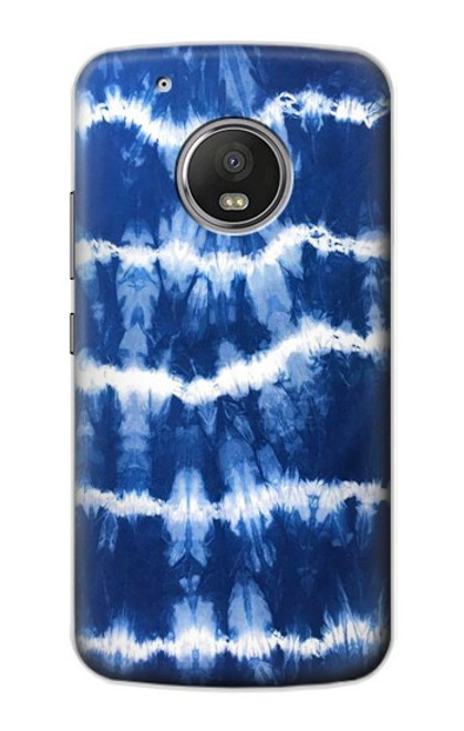 S3671 Tie Dye bleu Etui Coque Housse pour Motorola Moto G5 Plus