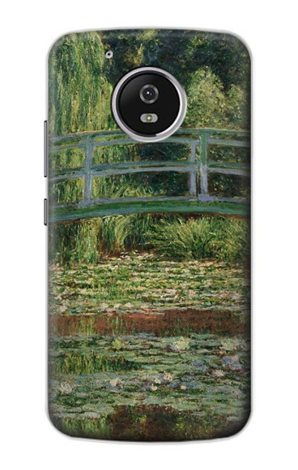 S3674 Claude Monet La passerelle japonaise et la piscine de nénuphars Etui Coque Housse pour Motorola Moto G5