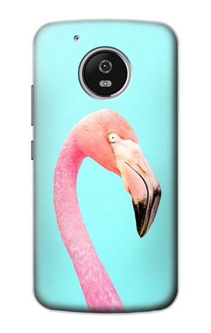 S3708 Flamant rose Etui Coque Housse pour Motorola Moto G5