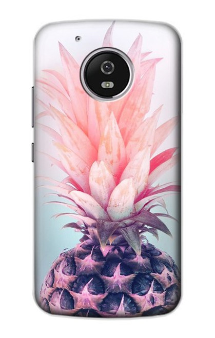 S3711 Ananas rose Etui Coque Housse pour Motorola Moto G5