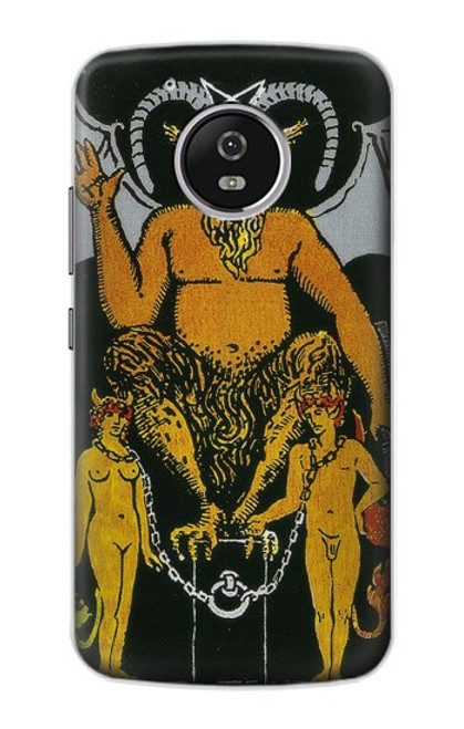 S3740 Carte de tarot le diable Etui Coque Housse pour Motorola Moto G5