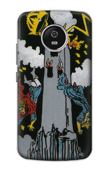 S3745 Carte de tarot la tour Etui Coque Housse pour Motorola Moto G5