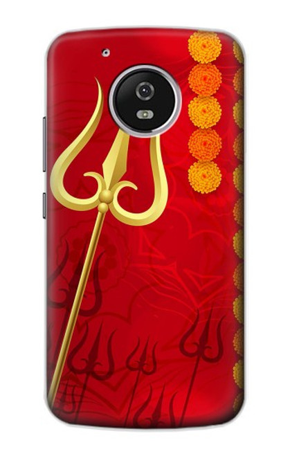 S3788 Shiv Trishul Etui Coque Housse pour Motorola Moto G5