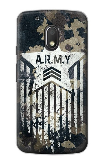 S3666 Camouflage de l'armée Etui Coque Housse pour Motorola Moto G4 Play