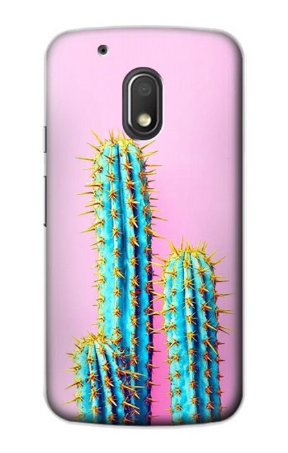 S3673 Cactus Etui Coque Housse pour Motorola Moto G4 Play