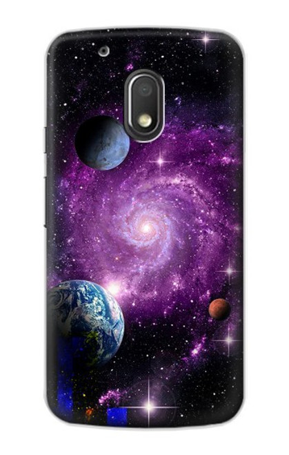 S3689 Planète spatiale Galaxy Etui Coque Housse pour Motorola Moto G4 Play