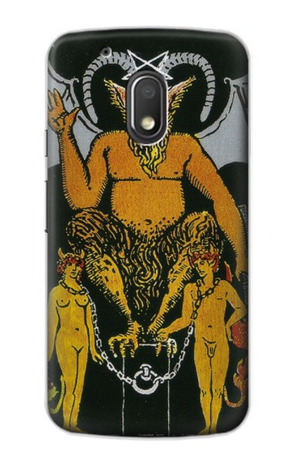 S3740 Carte de tarot le diable Etui Coque Housse pour Motorola Moto G4 Play