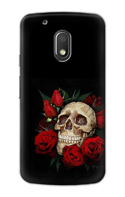 S3753 Roses de crâne gothique sombre Etui Coque Housse pour Motorola Moto G4 Play