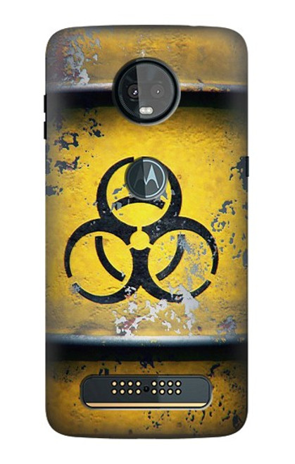 S3669 Graphique du réservoir de danger biologique Etui Coque Housse pour Motorola Moto Z3, Z3 Play