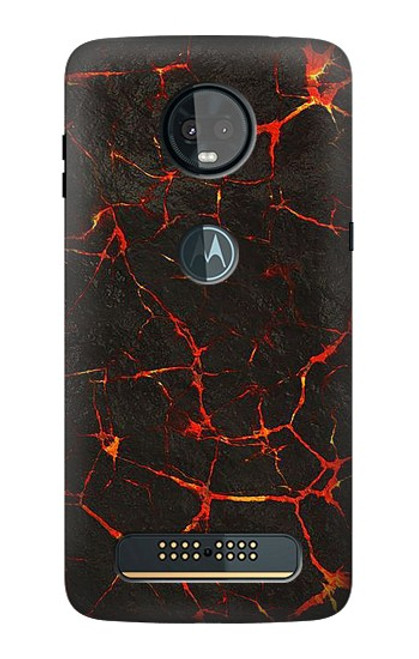 S3696 Magma de lave Etui Coque Housse pour Motorola Moto Z3, Z3 Play