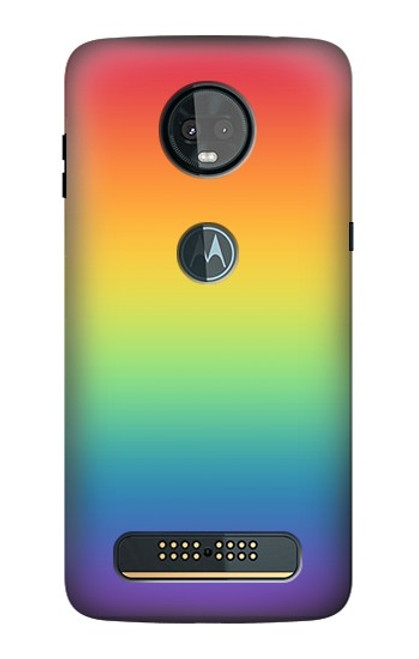 S3698 Drapeau de fierté LGBT Etui Coque Housse pour Motorola Moto Z3, Z3 Play