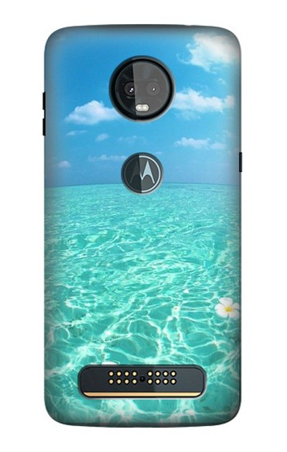 S3720 Summer Ocean Beach Etui Coque Housse pour Motorola Moto Z3, Z3 Play