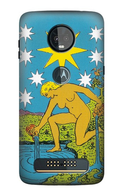 S3744 Carte de tarot l'étoile Etui Coque Housse pour Motorola Moto Z3, Z3 Play