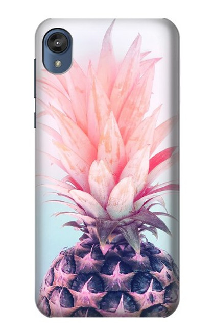 S3711 Ananas rose Etui Coque Housse pour Motorola Moto E6, Moto E (6th Gen)